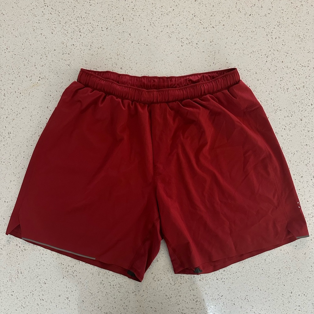 lululemon athletica Men's Deep Red Athletic Shorts